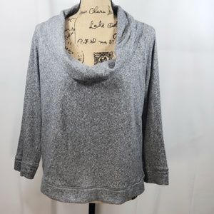 Express gray cowl neck sweatshirt size small